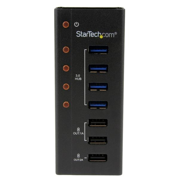 StarTech 4 Port USB3.0 Hub w - 3 Dedicated Charging Ports (2x1A & 1x2A) - Hub - 4 x SuperSpeed ​​USB3.0 - Desktop (ST4300U3C3) - ST4300U3C3