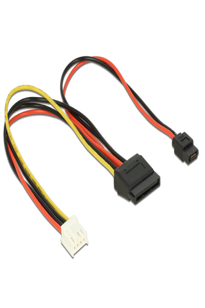 Delock Power adapter - 4 PIN internal power (R) to SATA power, Slimline SATA power (R) - 84932