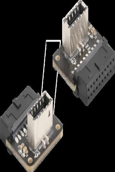 Delock USB 5 Gbps Adapter Pfostenbuchse zu intern Typ-E Key A Buchse 67239 - Adapter - 67239