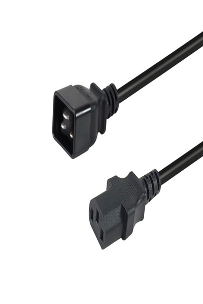 EQUIP POWER CABLE CONNECTOR C20 TO C13 BLACK 1.8 M