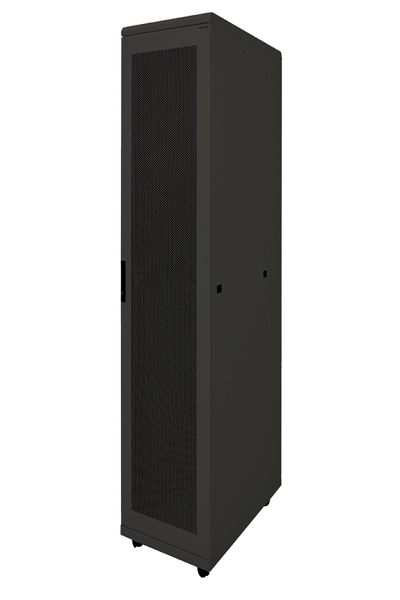 LogiLink 19" Standing Server Cabinet - Freestanding rack - 42U - 1500 kg - Key lock - 119 kg - Black - S42S61B