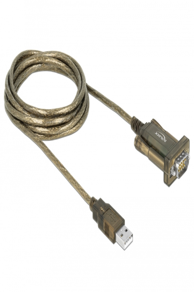 Delock-adapter USB 2.0 Typ-A > 1 x Seriell DB9 RS-232 - 64073