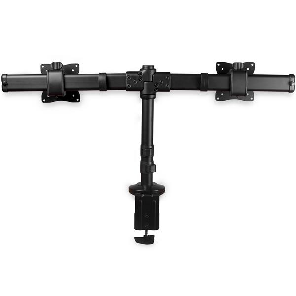 StarTech Desk-mount Dual-Monitor Arm - Cross Bar - Grommet/Desk Clamp Mount - Clamp - 16 kg - 33 cm (13") - 68.6 cm (27") - 100 x 100 mm - Black - ARMBARDUOG