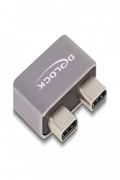 Delock USB-adapter - 24-stifts USB-C (hane) till 24-stifts USB-C (F) - 60055