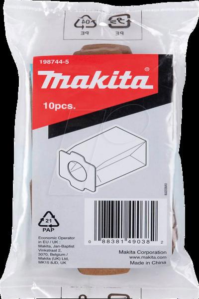 Makita 198744-5 - Papierfilter 10 Stueck