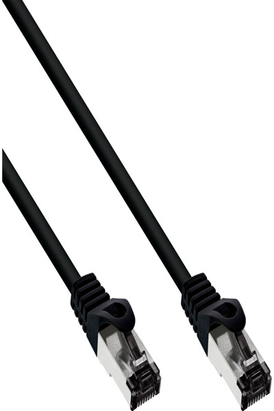 Câble de raccordement en ligne S/FTP Cat.8.1 noir 0,3 m
