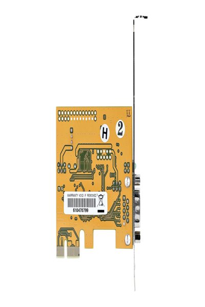StarTech.com PCI Express Serial Card, PCIe to RS232 (DB9) Serial Interface Card, PC Serial Card with 16C1050 UART, Standard or Low Profile Brackets, COM Retention, For Windows & Linux - 11050-PC-SERIAL-CARD