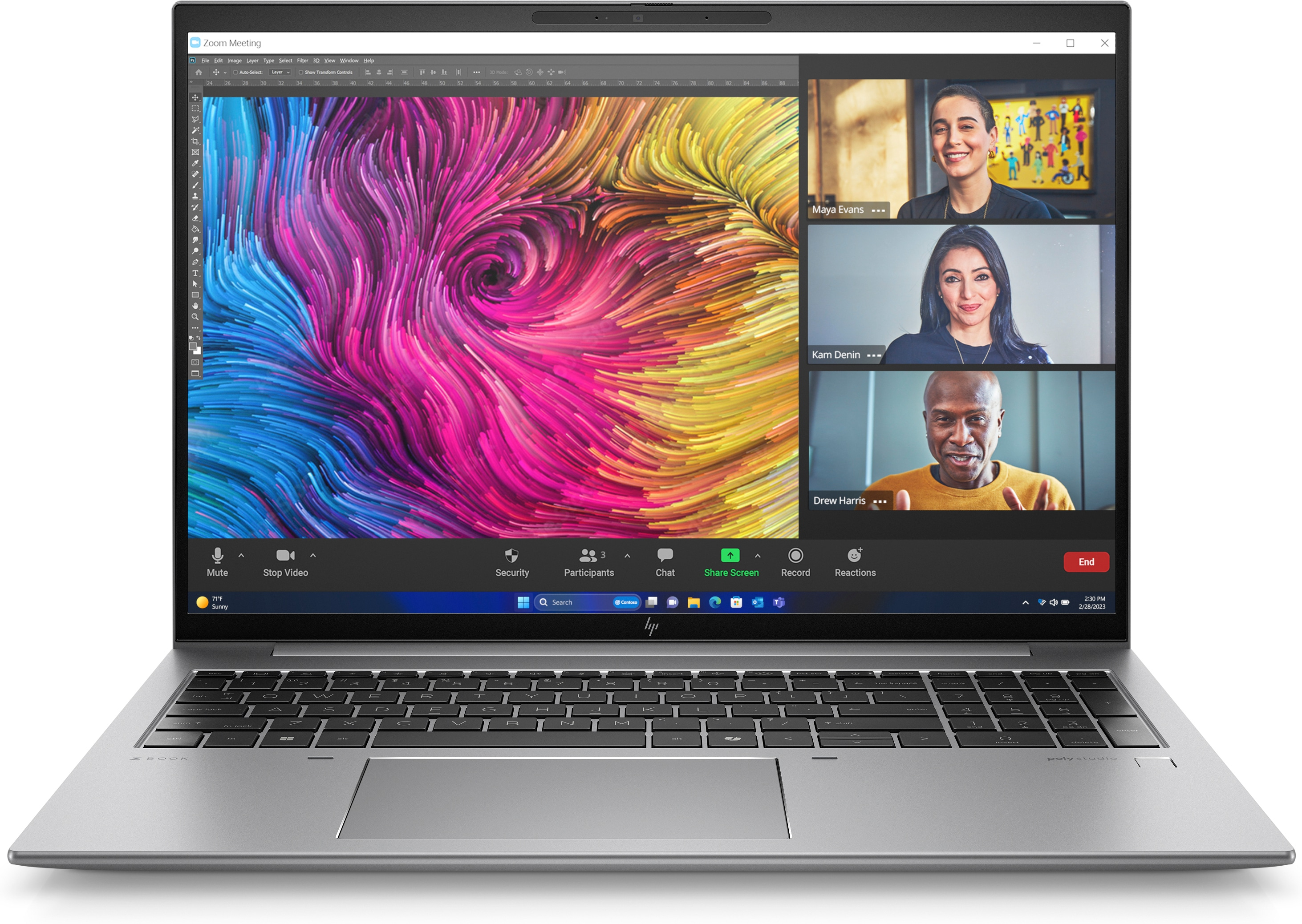 HP ZFly16G11 U7-155H 16 64GB/2T PC Germany - German localization - 86B11EA#ABD