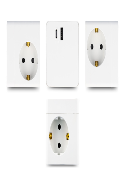 Delock Grenuttag - med barnsäkert lås, PD 3.0-laddare 20W - 11502