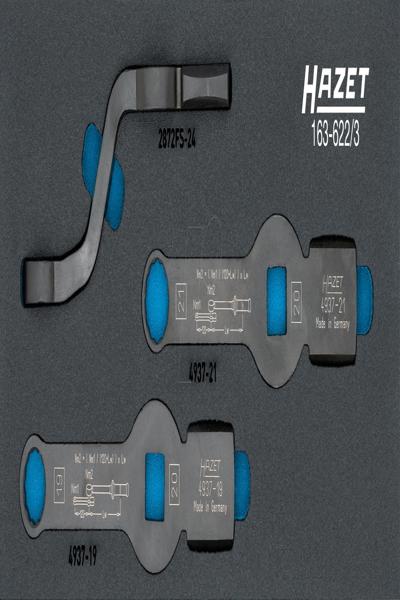 HAZET 163-622/3 19-24mm Impact Ring Spanner Set