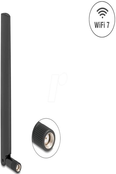 Delock WiFi 7 Antenna RP-SMA 2.0 17 cm omni WLAN - 81452