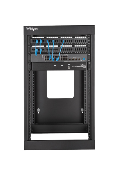 StarTech.com 12U Hinged Open Frame Wall Mount Server Rack - RK1219WALLOH
