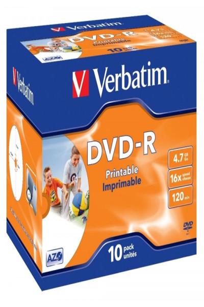 Verbatim 10 x DVD-R - 4.7 GB 16x - 43521