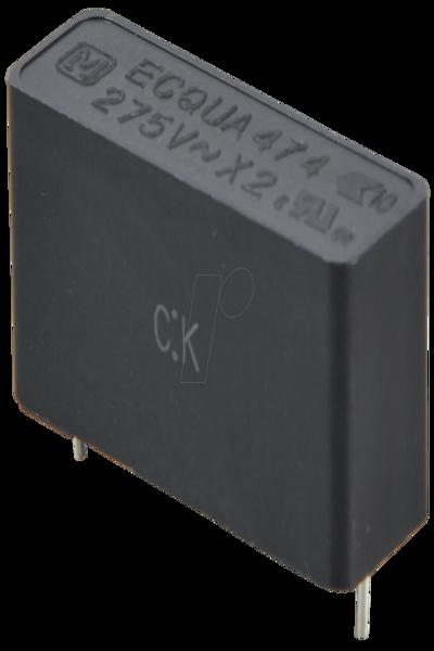 Panasonic PAN-X2-470N X2 470nF noise suppression capacitor - ECQUAAF474KA