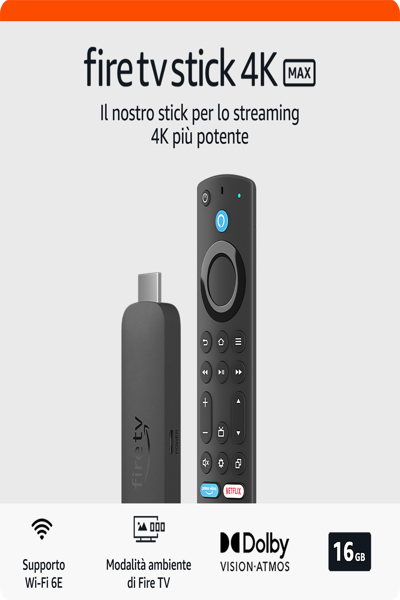 Amazon Fire TV Stick 4K with Wi-Fi 6E - B0CW4HD359