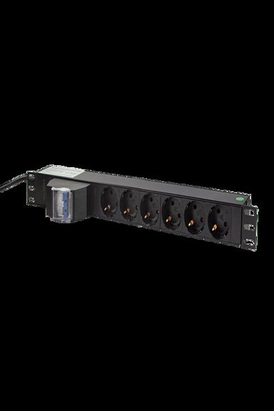 19" Power Strip 6-sockel 2-polig - PDU6C02
