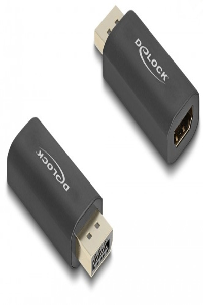 Delock-adapter - DisplayPort-hane till HDMI-hona - 61055