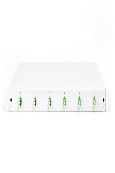 DIGITUS Fiber Optic Splice Box, 1U, Equipped, 6x LC-APC DX, OS2 - DN-96330/9APC