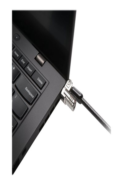 Kensington MicroSaver 2.0 Keyed Laptop Lock (25 Pack) - Master Keyed FT - Key - Steel - Black - Silver - K65042EUM