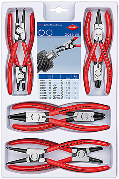KNIPEX Jeu de pinces pour circlips 00 20 04 V01