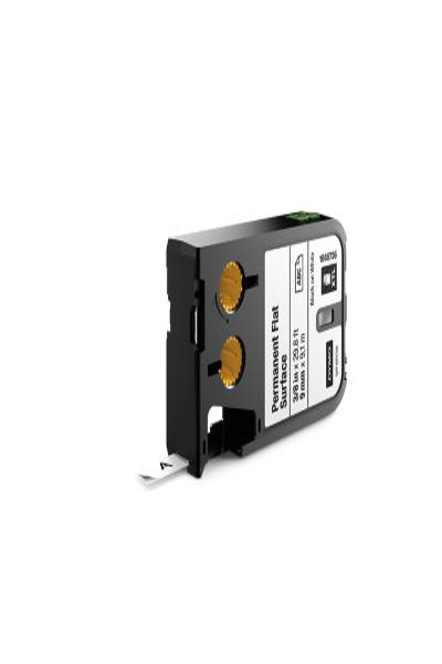 Dymo Permanent Flat Surface - Black on white - Black - Thermal transfer - Polyester - Belgium - -40 - 60 Ã‚Â°C