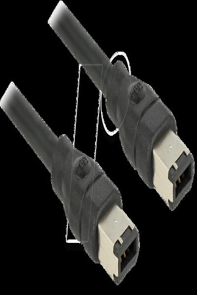 Delock IEEE 1394 cable - 6 PIN FireWire (M) to 6 PIN FireWire (M) - 82575