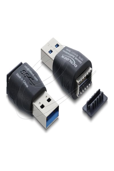 Delock Adapter USB 10 Gbps Type-A plug to 10 Type-E Key A - Adapter - 67339