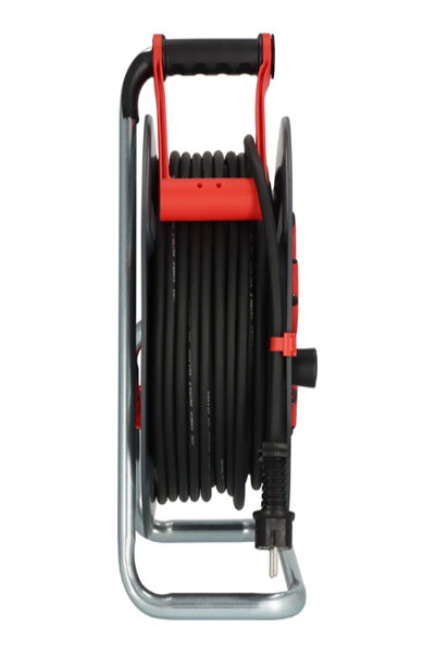 Brennenstuhl 9232250100, Svart, Röd, Plast, 5 AC-uttag, Rak, 25 m, IP44 - 9232250100