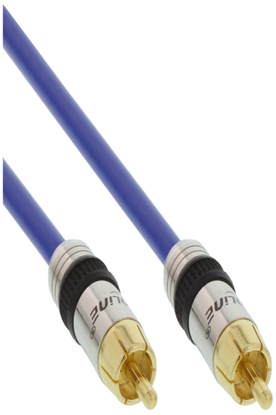 Câble audio RCA InLine Premium 1x RCA mâle vers mâle 7 m
