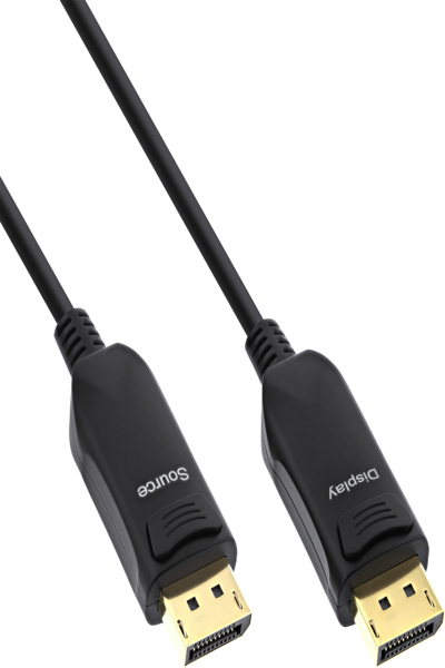 Câble DisplayPort 2.1 AOC InLine - UHBR 13,5 - optique - actif - noir - 25 m