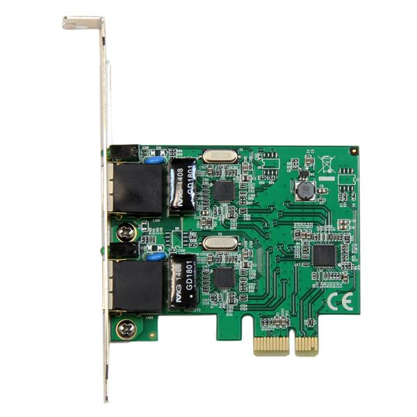StarTech Dual Port Gigabit PCI Express Server Network Adapter Card - PCIe NIC - Internal - Wired - PCI Express - Ethernet - 2000 Mbit/s - ST1000SPEXD4