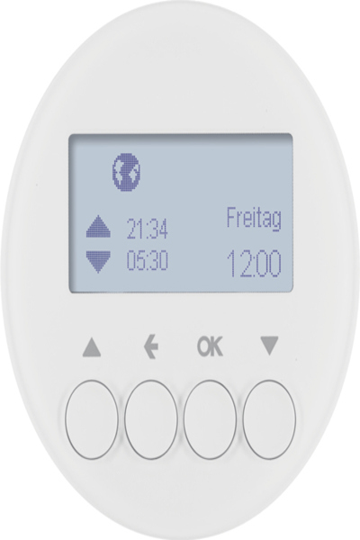 Berker 85741139 Horloge à obturateur Blanc brillant