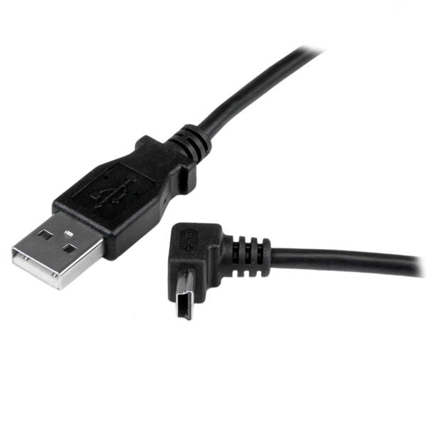 StarTech USBAMB1MU USB to Mini USB Cable Angled - USBAMB1MU