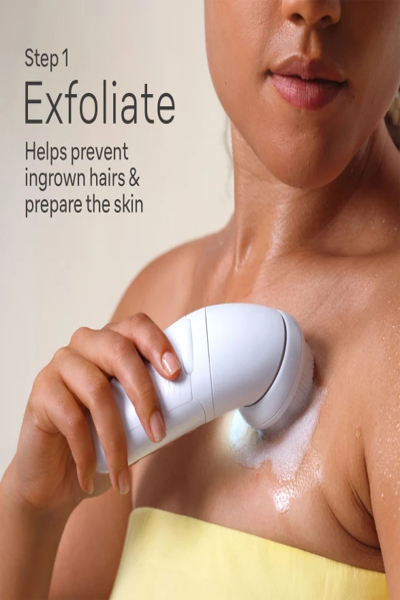 Braun Silk-épil 7 7-081, White, 40 tweezers, MicroGrip, Epilation, Exfoliation, Shaving, AC/Battery, 100 - 240 V - 7-081