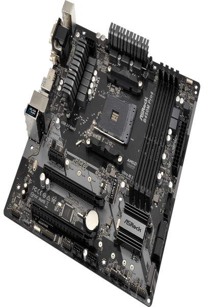 ASRock B450M PRO4 Motherboard micro ATX socket AM4 - 90-MXB8F0-A0UAYZ