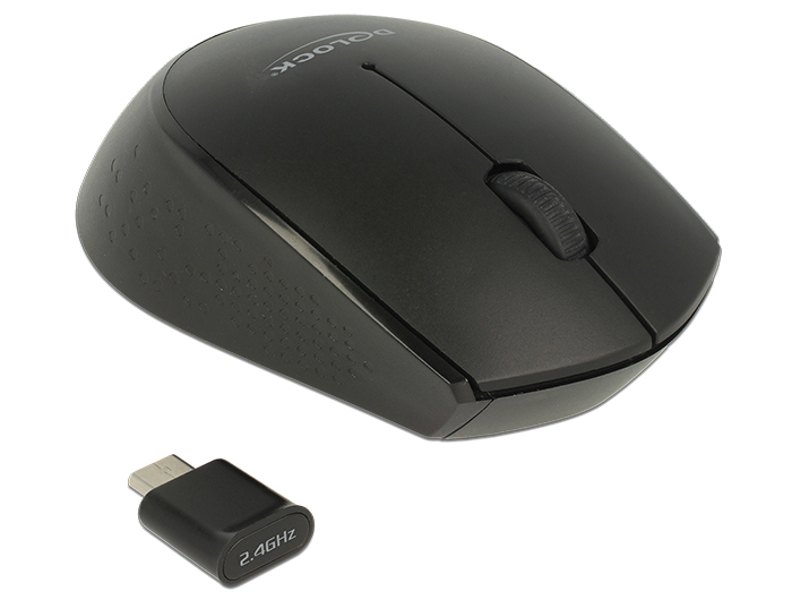 Delock 12526 - Ambidextrous - Optical - RF wireless - 1000 DPI - 12526