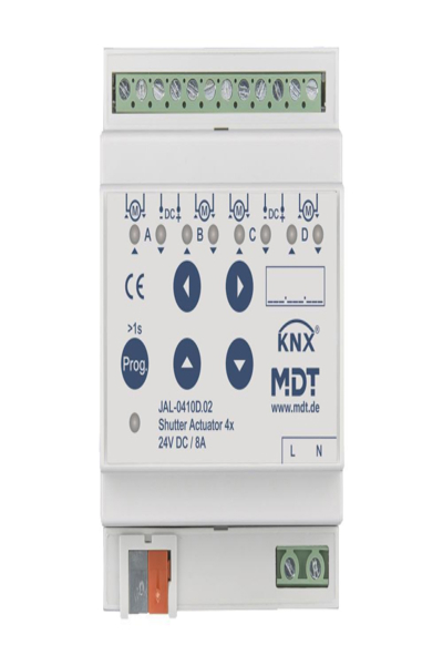 Actionneur de store MDT JAL-0410D.02 quadruple 8 A 24 V CC