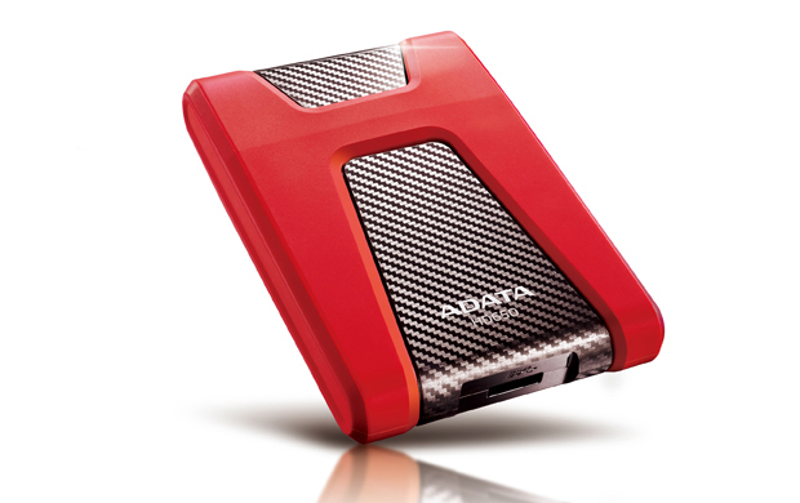 ADATA DashDrive HD650 1TB external portable hard drive, shock resistant - AHD650-1TU3-CRD