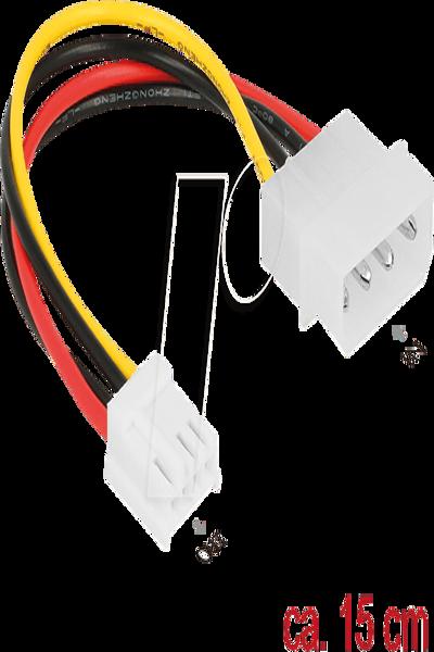 Delock Power cable - 4 PIN internal power (M) to 4 PIN mini-power connector (F) - 85337