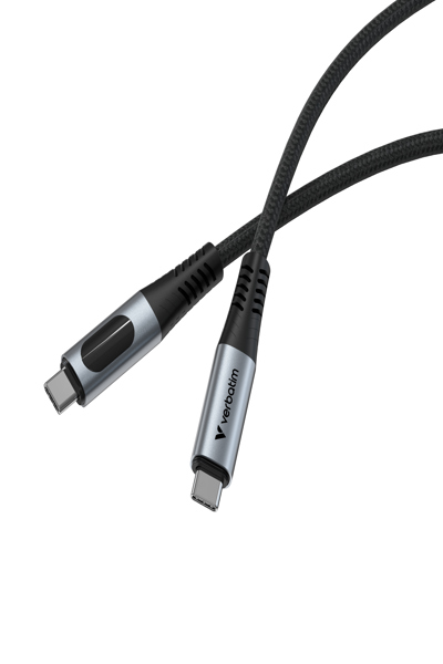 Verbatim Sync & Charge USB C to 240W 40 Gbps Display - Cable - Digital - 31849