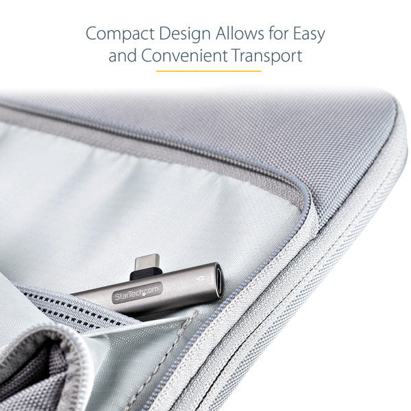 USB C Audio & Charge Adapter, USB-C Audio Adapter with USB-C Audio Headphone/Headset Port and 60W USB Type-C Power Delivery Pass-through - CDP2CAPDM