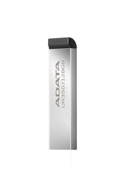 ADATA UR350 128GB USB-minne, USB-A 3.2 Gen 1, nickel/svart - UR350-128G-RSR/BK
