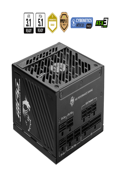 MSI MPG A1250GS PCIE5 1250W nätaggregat - 306-7ZPFX11-CE0