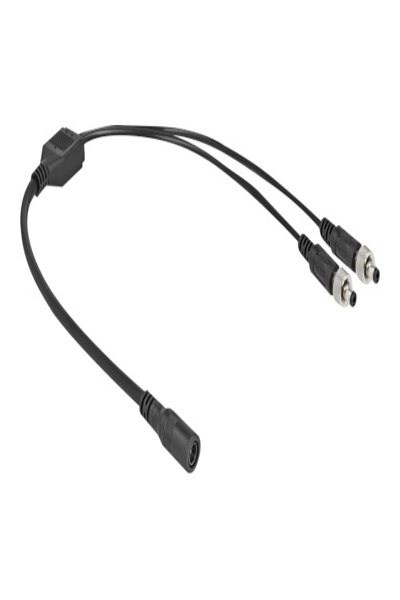 Delock Strömfördelare - DC-hona 5,5 x 2,1 mm (hona) till DC-hona 5,5 x 2,1 mm (hane) skruvbar - 86571