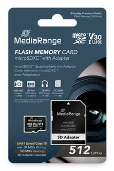 MEDIARANGE MR947 512 GB MicroSDXC-kort - MR947
