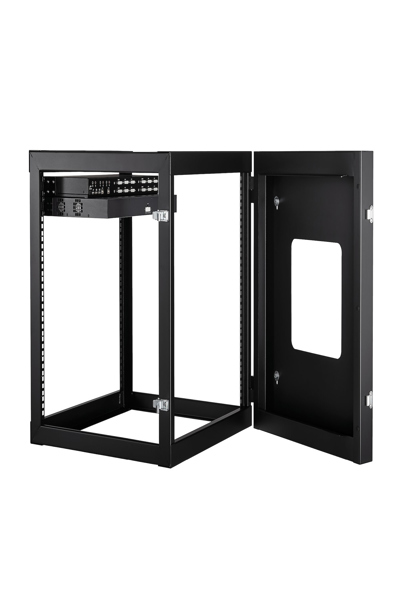 StarTech.com 12U Hinged Open Frame Wall Mount Server Rack - RK1219WALLOH