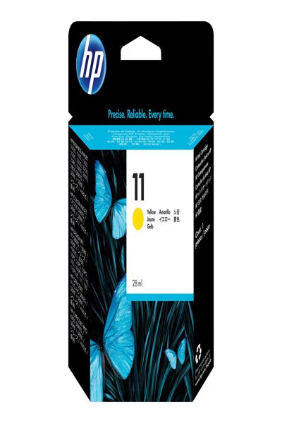HP 11 Yellow Original Ink Cartridge: 28ml, 2550 Pages