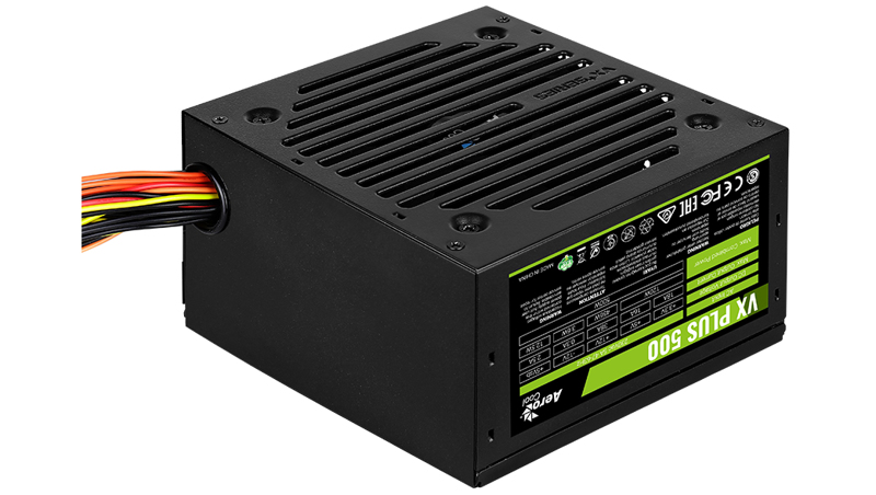 Alimentation AeroCool VX-500 PLUS 500 W, moyenne-tour E-ATX - AEROPGSVX-500PLUS-80