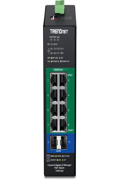 TRENDNET INDUSTRIAL L2 SWITCH TI-PG103I - TI-PG103I