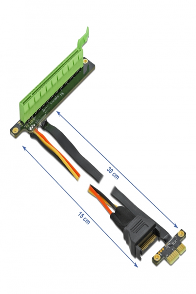 Delock PCI Express x1 to x16 with flexible cable - 85762